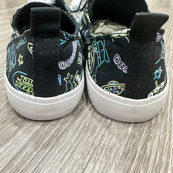 Torrid NWT Disney Pixar Toy Story Alien Neon & Black Canvas Sneaker - Extra Wide - Picture 6 of 15